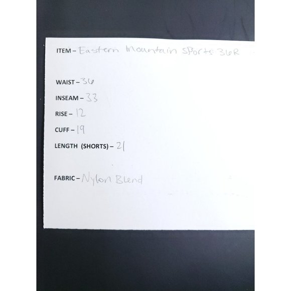 Eastern Mountain Sports Convertible Pants Men's Size 36R Tan Gusseted - Picture 7 of 7